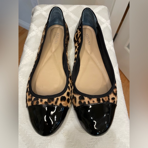 Alfani Shoes - Alfani Stepflex Size 10 Leopard Print Leather Upper Flats